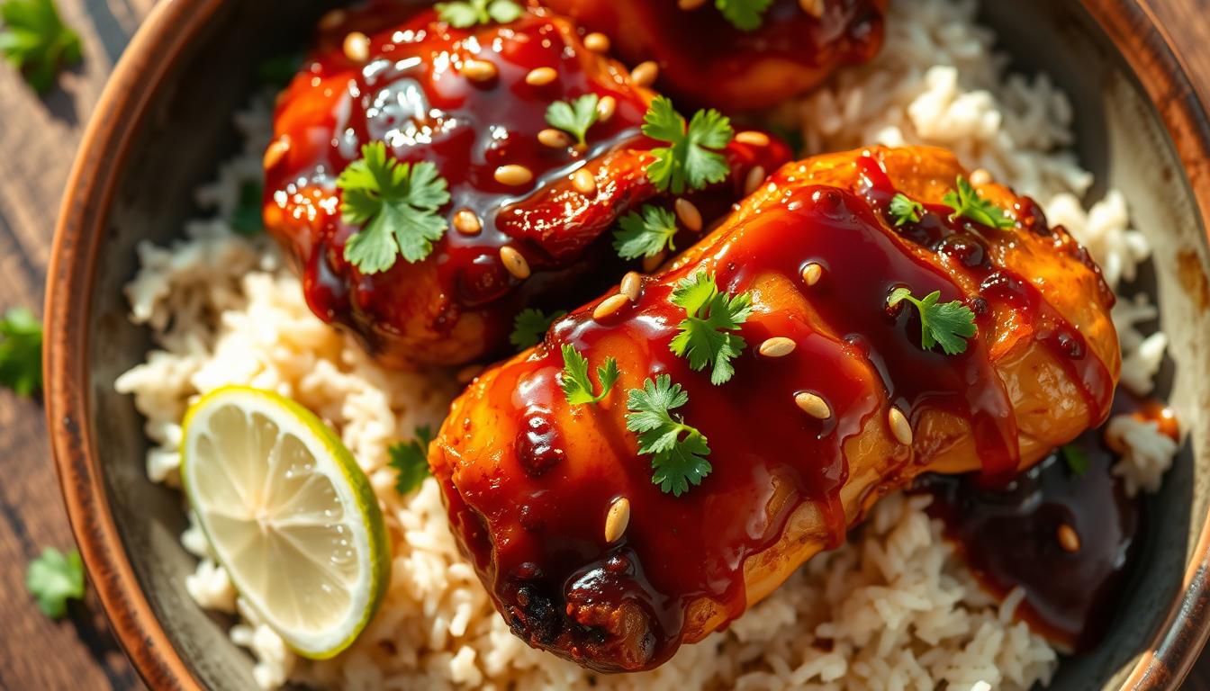Sticky Honey Soy Baked Chicken
