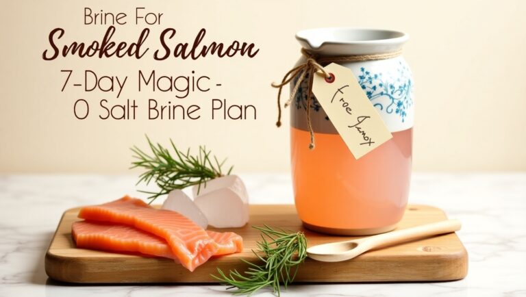 Brine For Smoked Salmon 7-Day Magic -0 Salt Brine Plan
