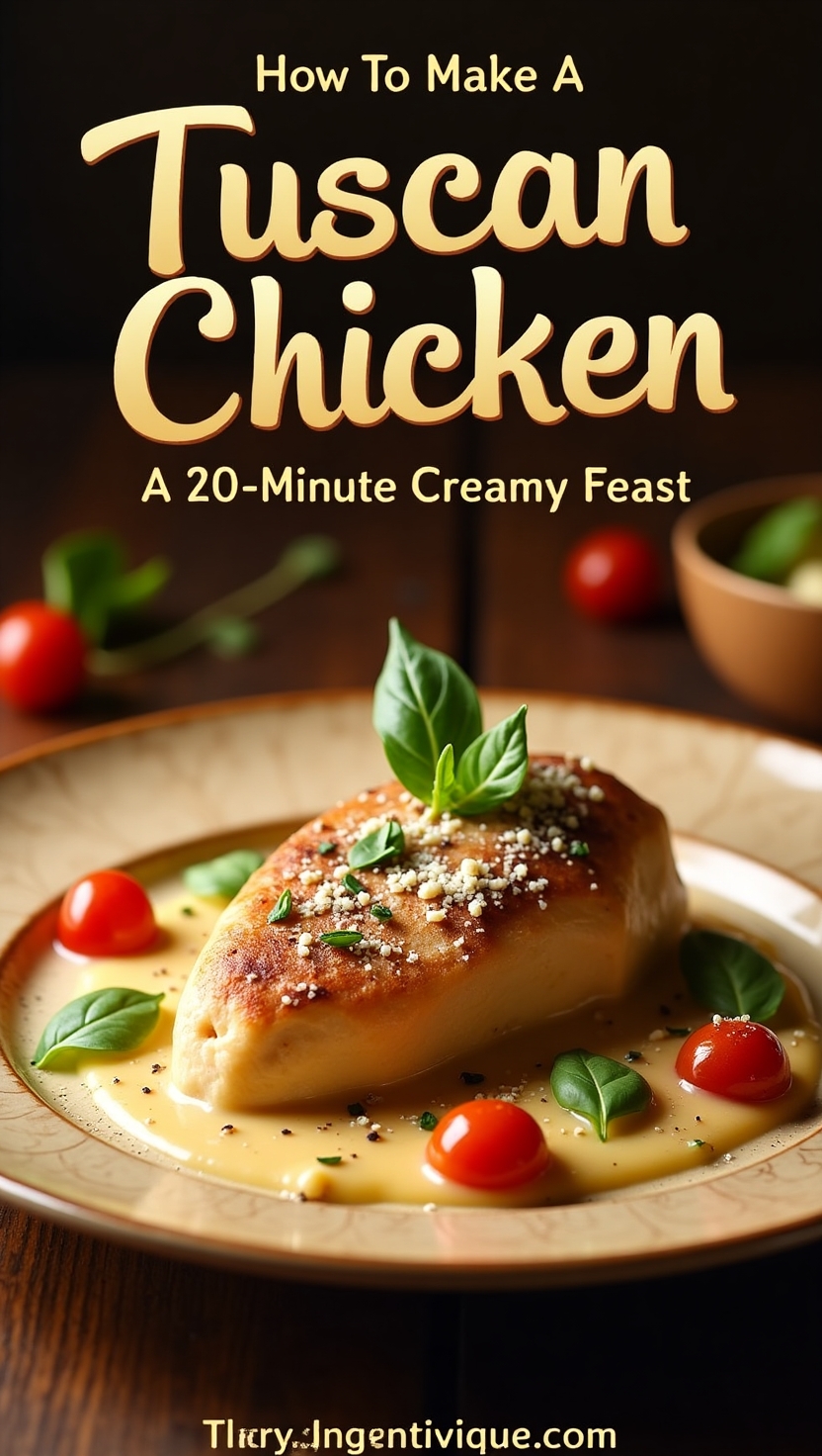 Tuscan Chicken How To Make A 20- Minute Creamy Feast