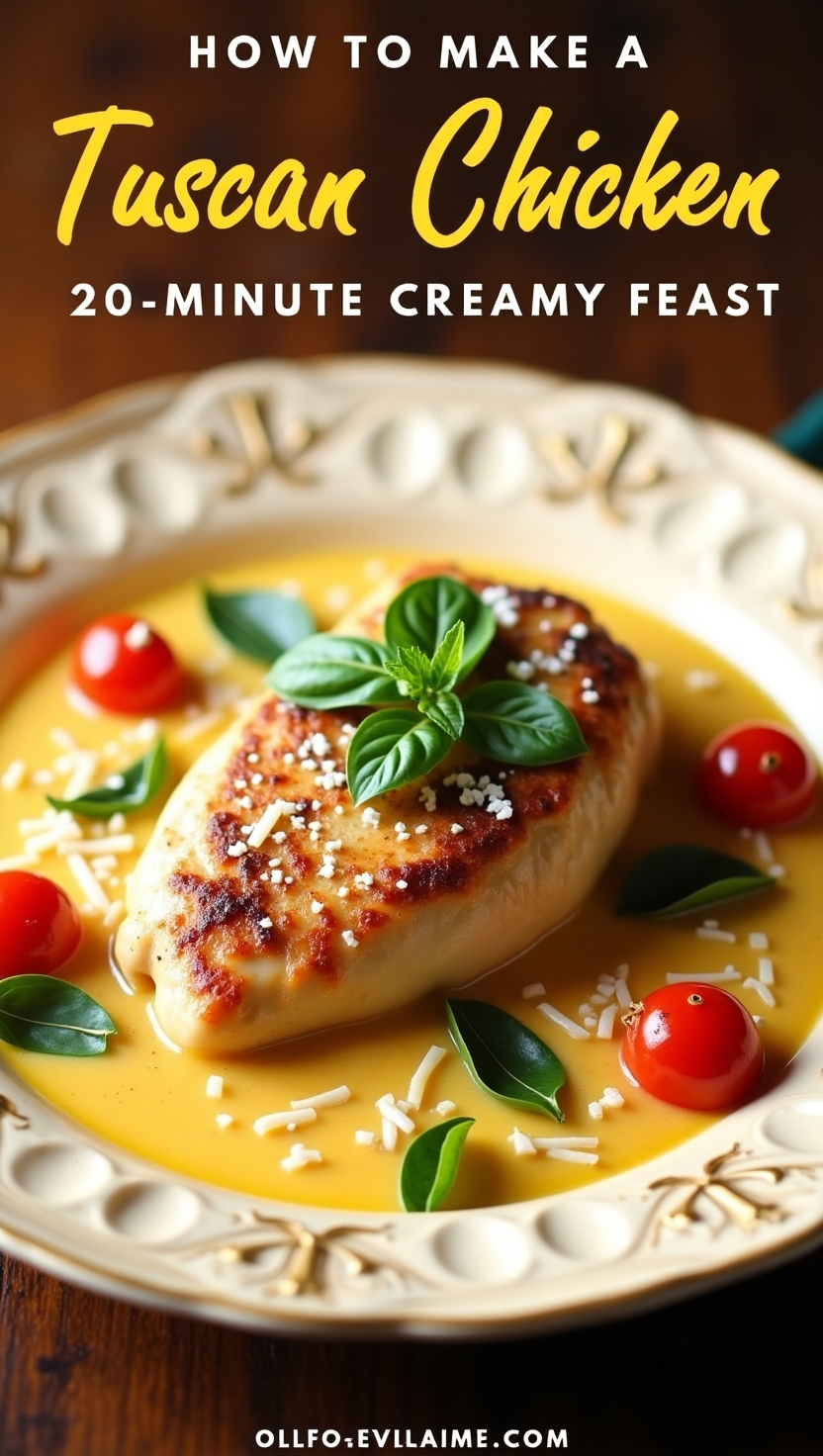 Tuscan Chicken How To Make A 20- Minute Creamy Feast