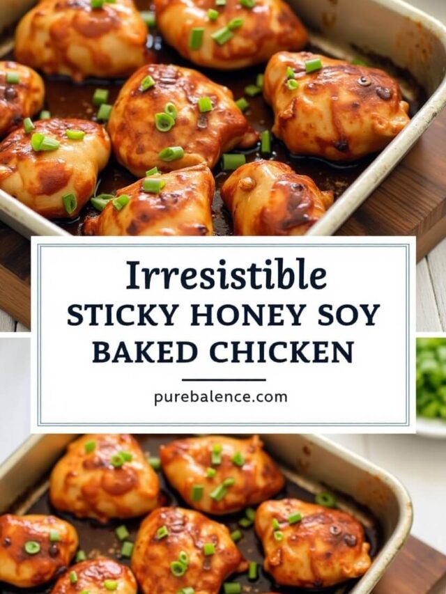 Irresistible Sticky Honey Soy Baked Chicken