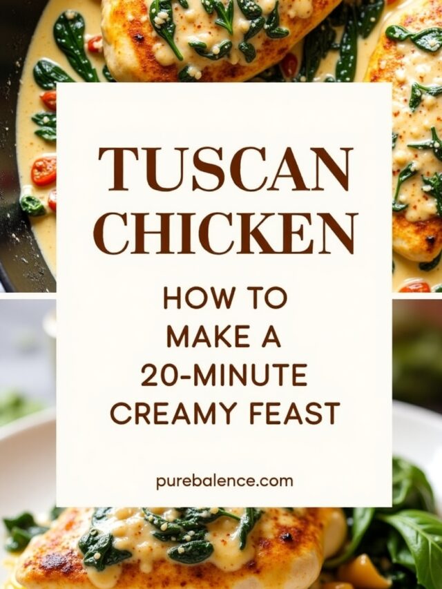 Tuscan Chicken : How To Make A 20- Minute Creamy Feast