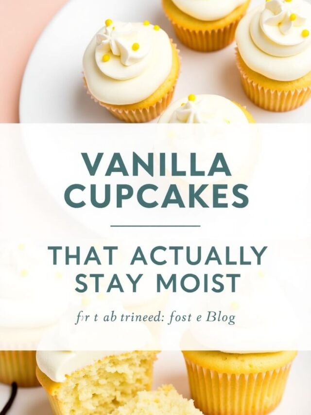 Vanilla Cupcakes That Actually Stay Moist