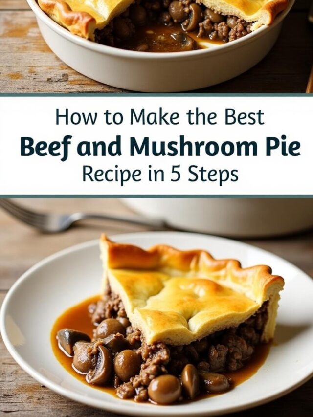 How to Make the Best Beef and Mushroom Pie Recipe in 5 Steps