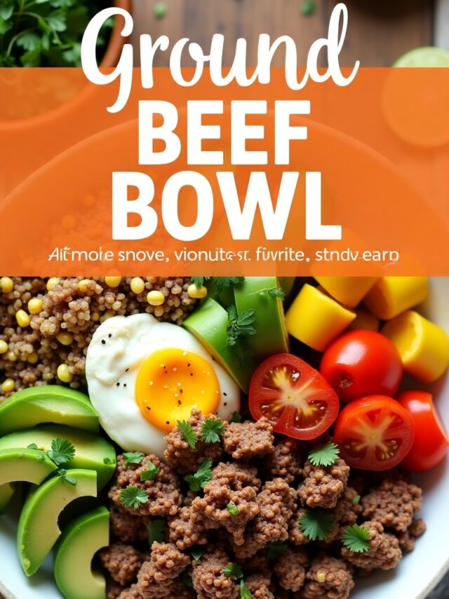 Ground Beef Bowl: A Delicious Korean Delight