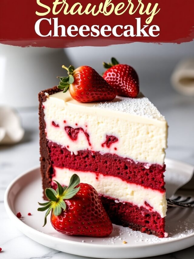 Indulge in Red Velvet Strawberry Cheesecake: How to Swirl Perfectly