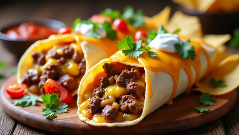 Cheesy Beef Potato Burritos: A Delicious Meal