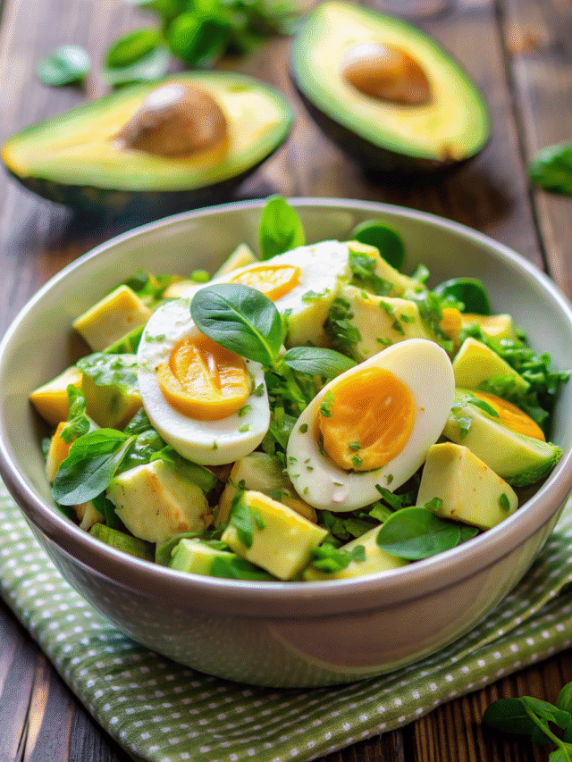 Creamy Egg & Avocado Salad for Lunch